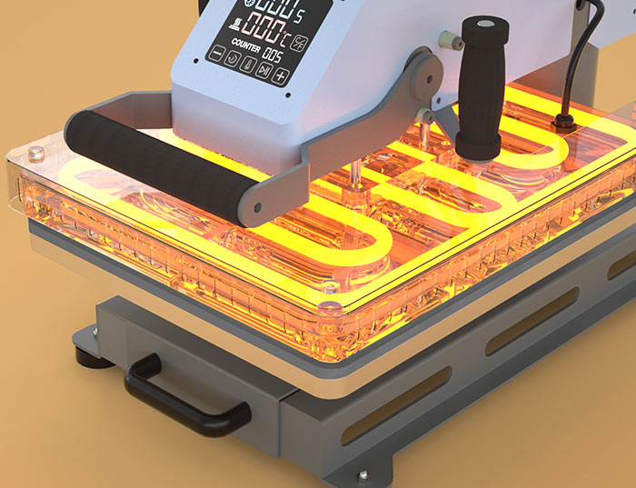 Swing Away Heat Press
