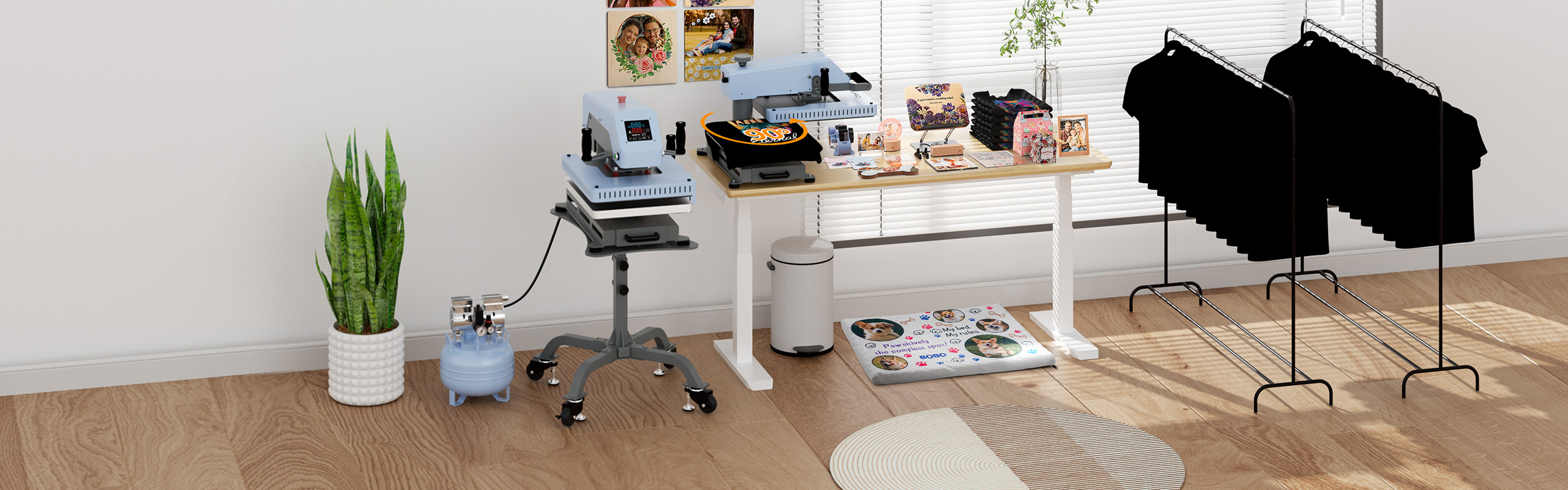 Swing Away Heat Press